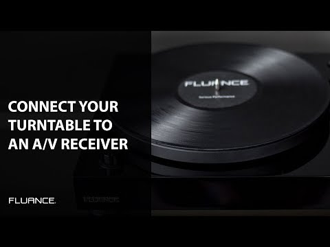 How to Connect a Fluance Turntable to a Home Theater A/V Receiver or Stereo Amplifier
