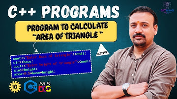 C++ Program for area of triangle | Write a Program for area of triangle in c++ |   Program-10