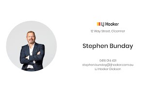 12 Way Street, O'Connor | Stephen Bunday