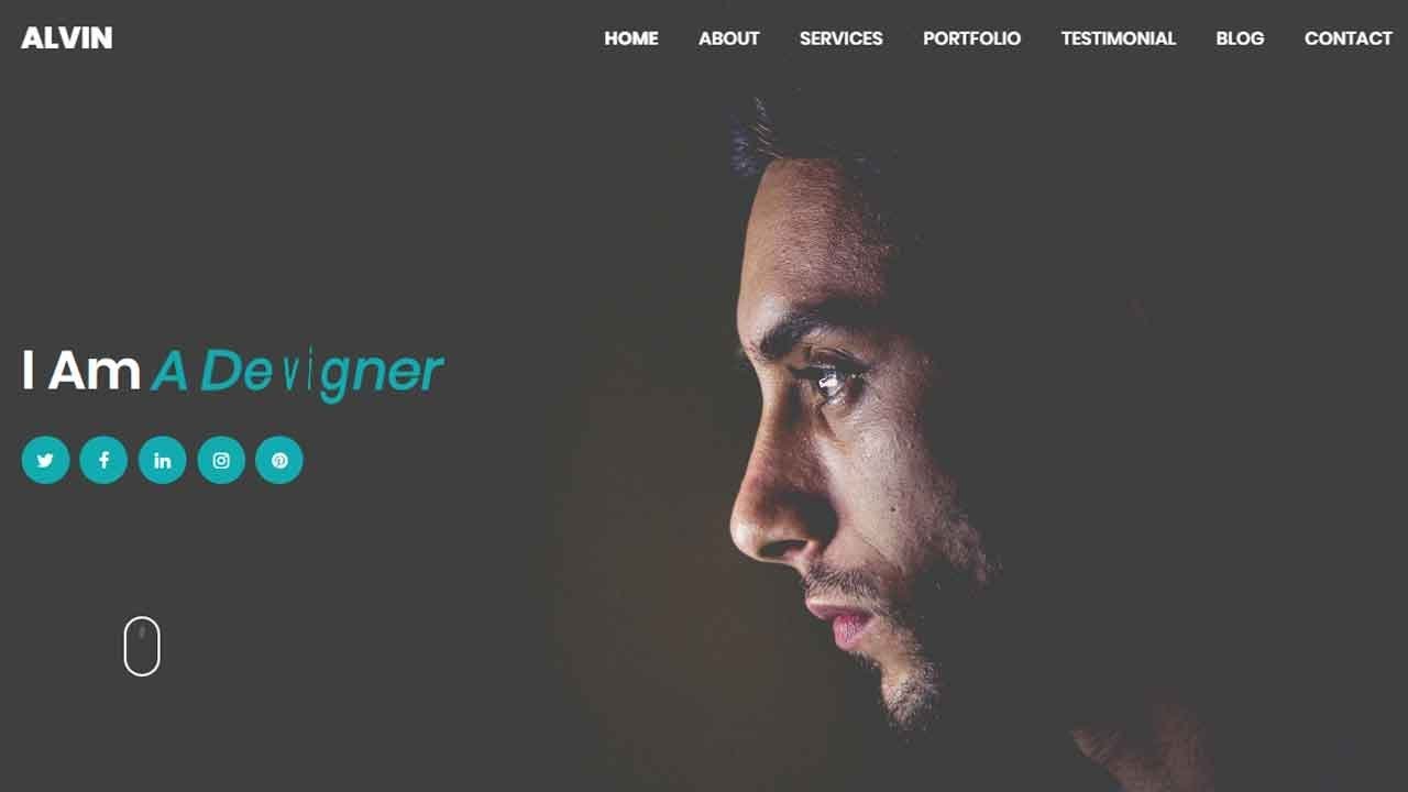 Alvin Personal Portfolio Template Themeforest HTML Template YouTube Alvin personal portfolio template themeforest html template youtube