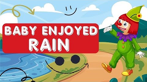 AWW ! Cutest Baby Loving and Playing in the Rain || Little baby experience rain for first time