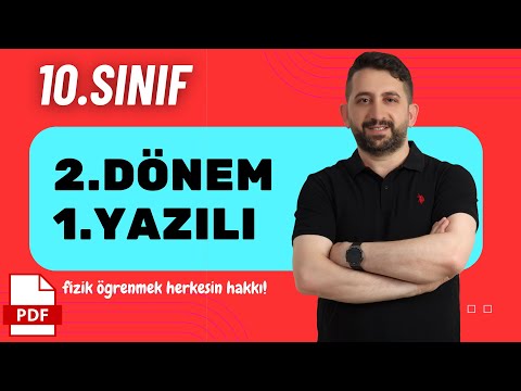 10.Sınıf fizik 2.Dönem 1.yazılı Soruları | Tüm Senaryolarla Prova Yazılı | 10.Sınıf Fizik 2024