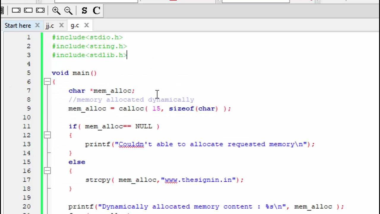 Calloc and Malloc in C Language@COMPUTEREXCELSOLUTION - YouTube