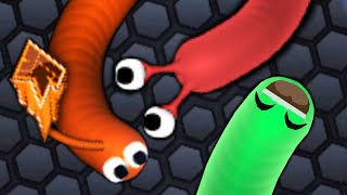 JELLY VS KWEBBELKOP VS SLOGOMAN SKIN! (Slither.io) screenshot 5