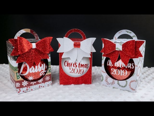 3 Flat Disc Christmas Ornament Gift Box SVG – DIY Craft Tutorials