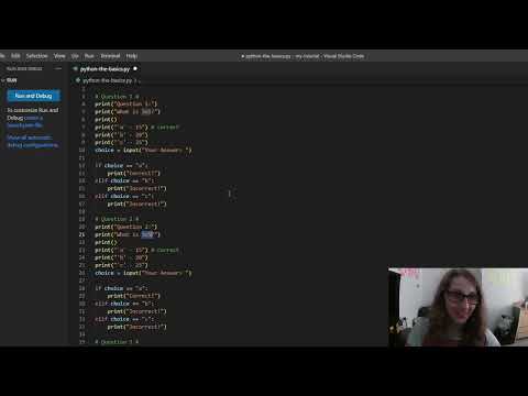 Python: The Basics! (6.1) - Building A Simple Quiz