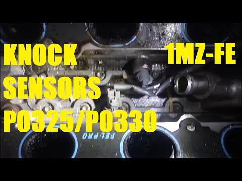 How To Replace Knock Sensors P0325/P0330 Toyota Highlander 3.0 V6 1MZ-FE - Camry Sienna Lexus RX300