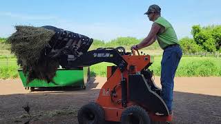 Cleaning Barn Stalls, Grapple and Mini Skid Steer