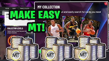 NBA 2K20 MYTEAM HOW TO EARN EASY MT FROM YOUR COLLECTIONS!