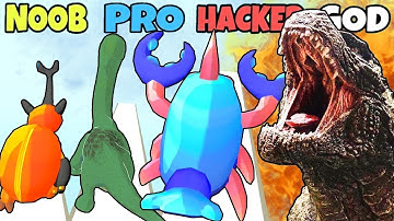 NOOB vs PRO vs HACKER vs GOD in Dino Run Funny Gameplay