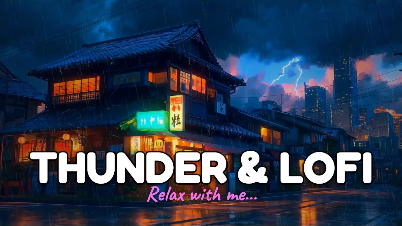 Atmospheric Rain Loop ☔ Tokyo City Lofi | Relaxing Rain Soundscape