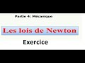 les lois de Newton : Exercice