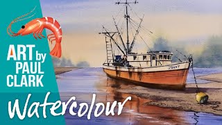 How to Paint a Shrimp Trawler in Watercolour