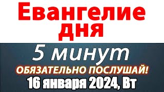 Евангелие дня с толкованием 16 января 2024 года Вторник Чтимые святые. Церковный календарь