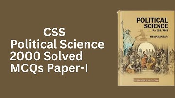 CSS Political Science 2000 Solved MCQs Paper I