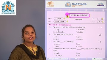 30TH DEC TS CLASS IV ENGLISH REVISION ASSIGNMENT KEY