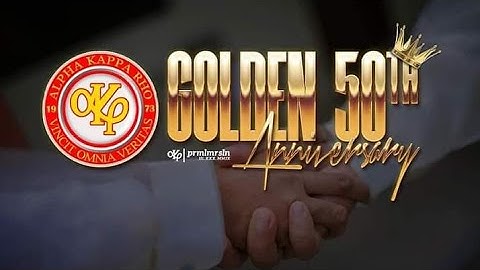 GOLDEN YEARS OF ALPHA KAPPA RHO | 1973-2023