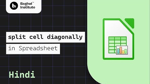 The SECRET to Diagonal Cell Splitting in Spreadsheets || #libreoffice || #youtube