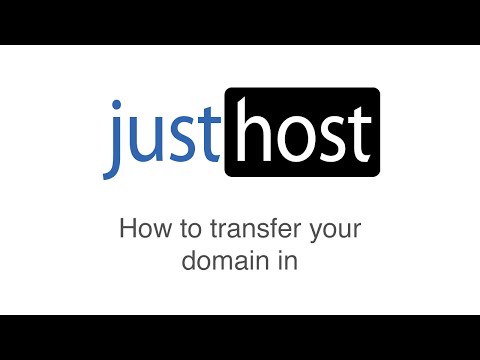 How to transfer a domain in to Justhost