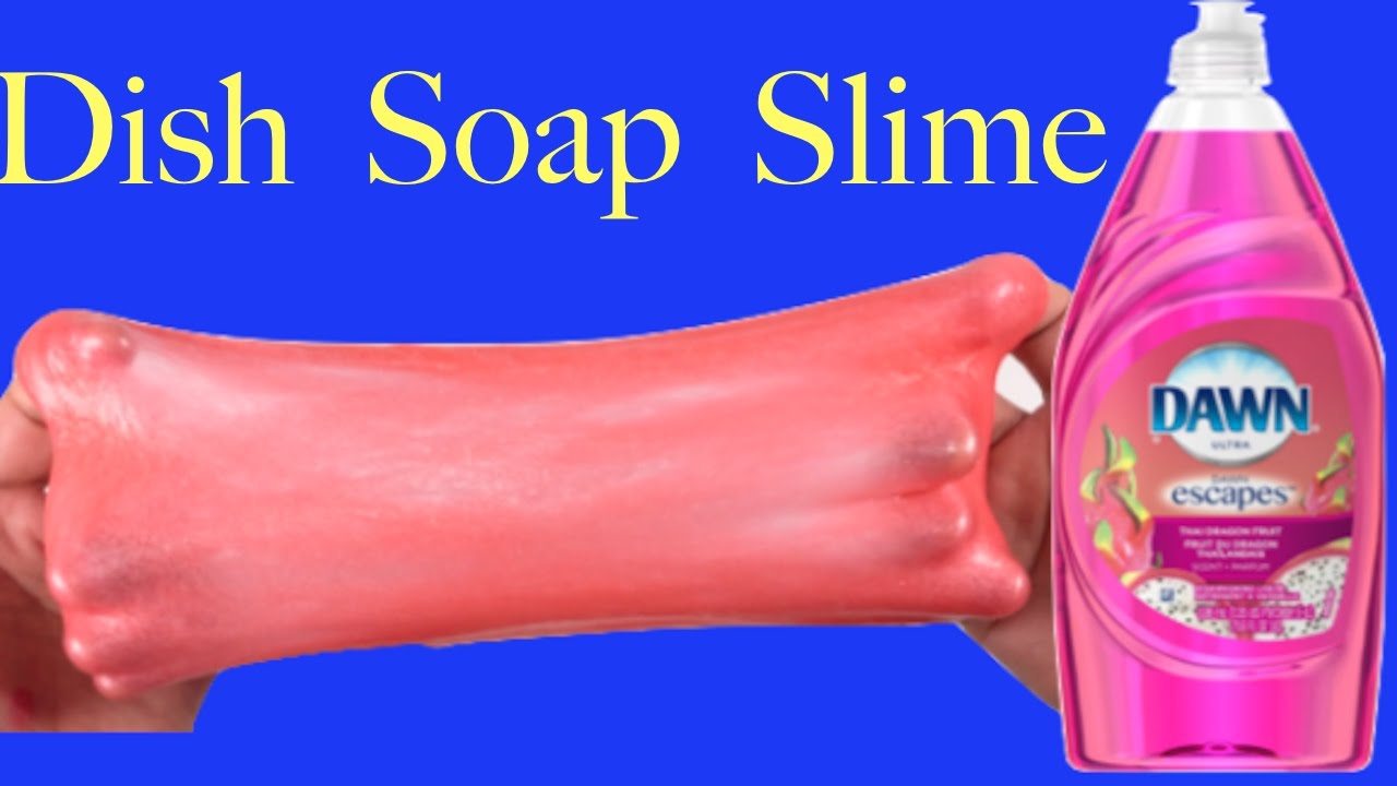 Diy How To Make Slime With Dish Soap Easy Slime Without Baking Soda Shampoo Or Borax