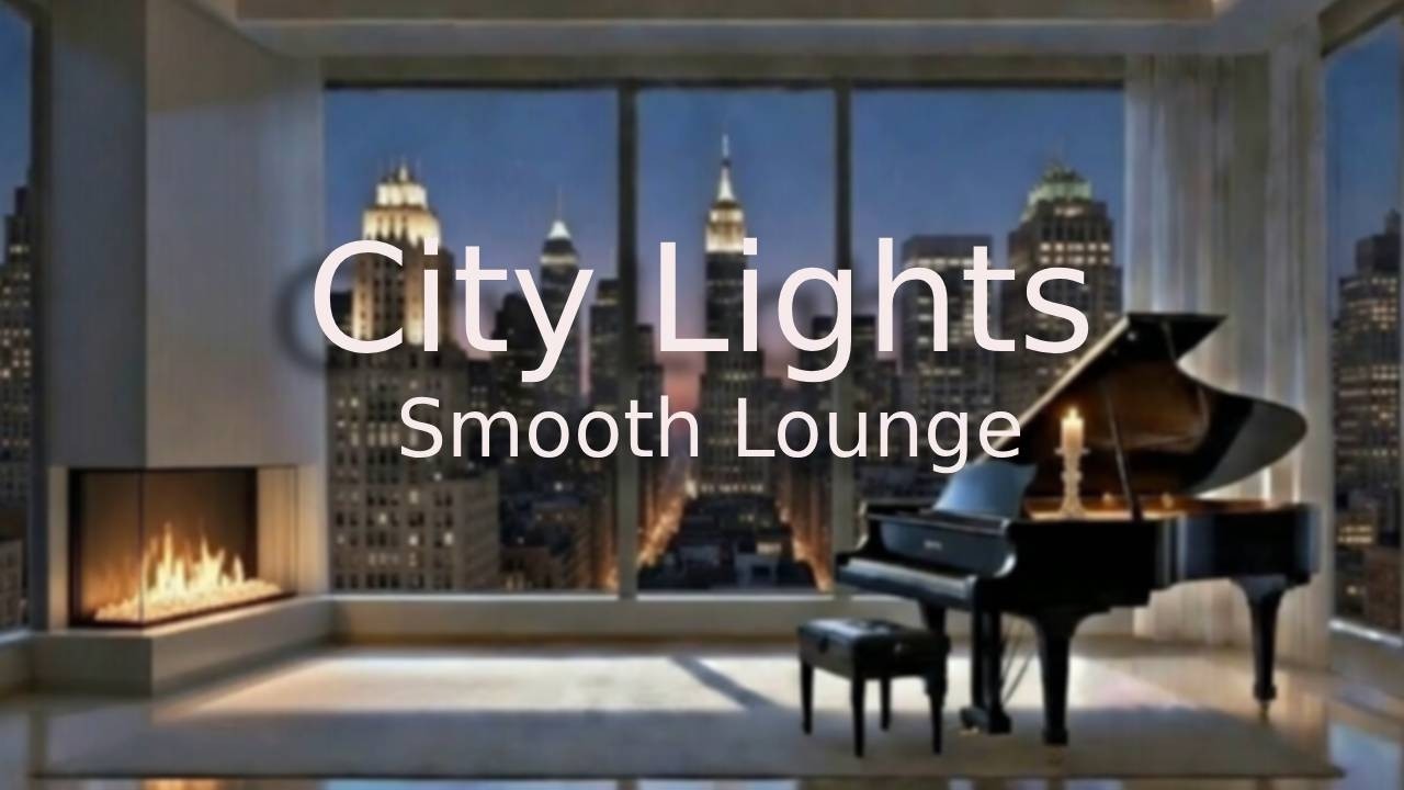 Midnight Skyline Lounge ☕ Soft Slow Jazz & Chill Music for Study, Work & Relaxation