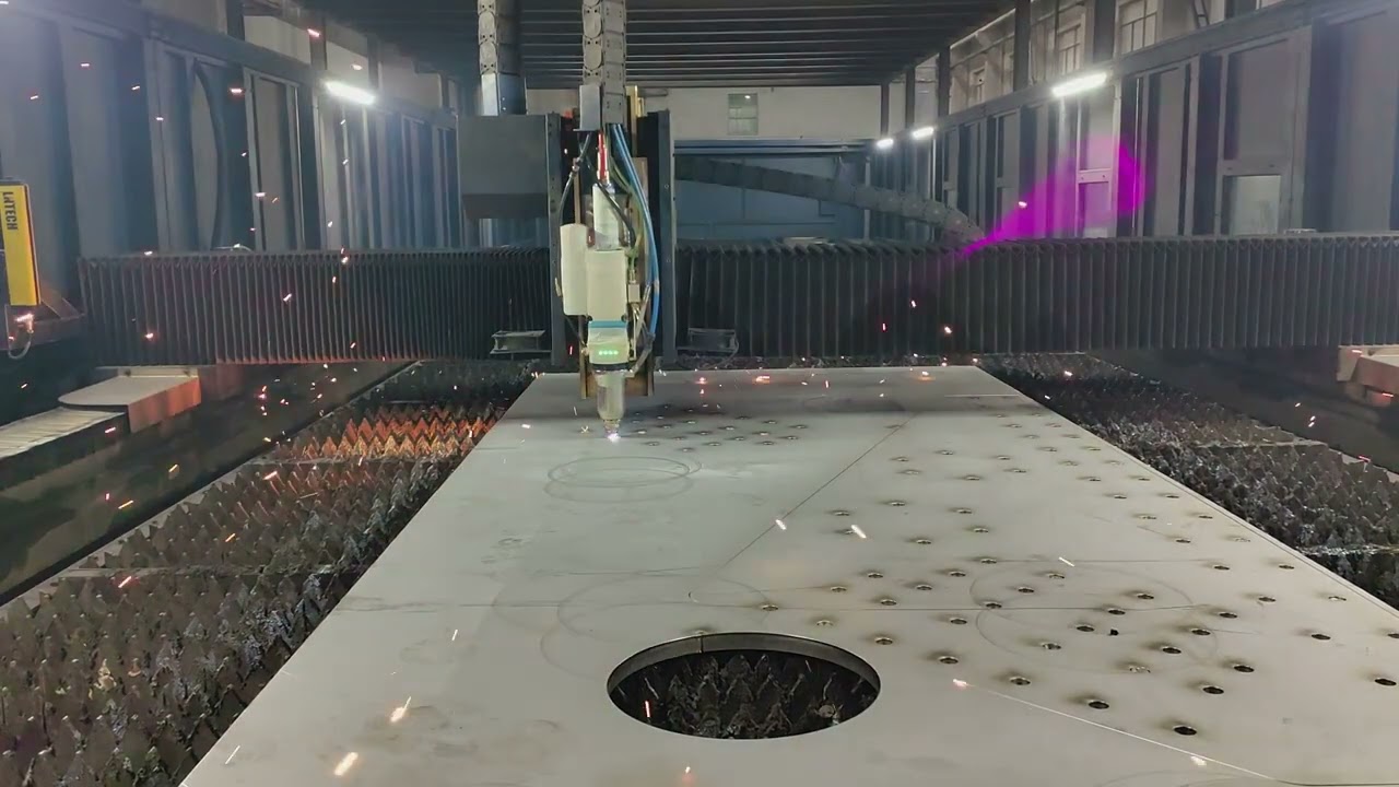 30mm stainless steel cutting hole by LD LASER cutting machine