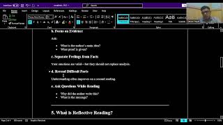 IMPRESSIONISTIC VS REFLECTIVE READING