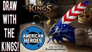 COMICSGATE KINGS! Let's draw AMERICAN HEROES!