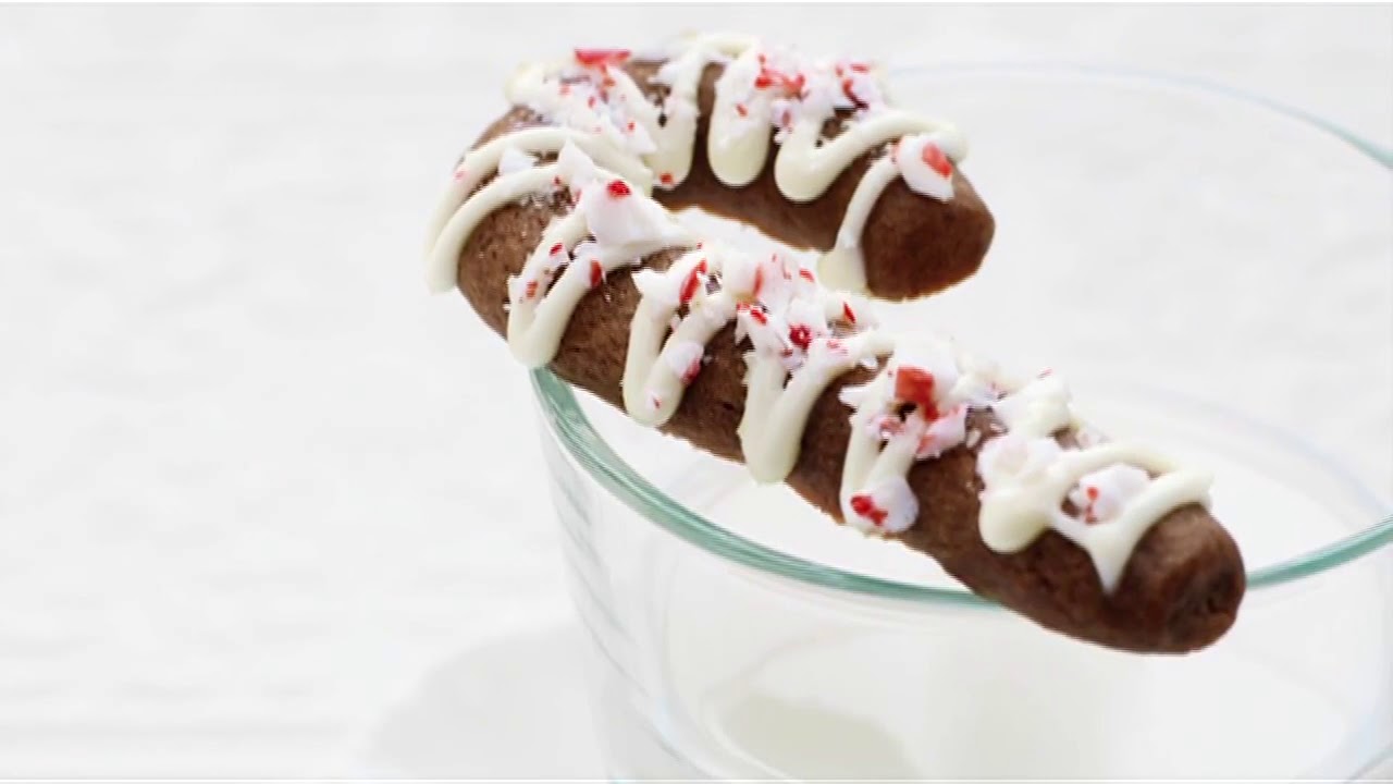 Chocolate Candy Cane Cookies