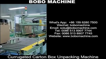 automatic corrugated carton box auto folder unpacking machine carton erector
