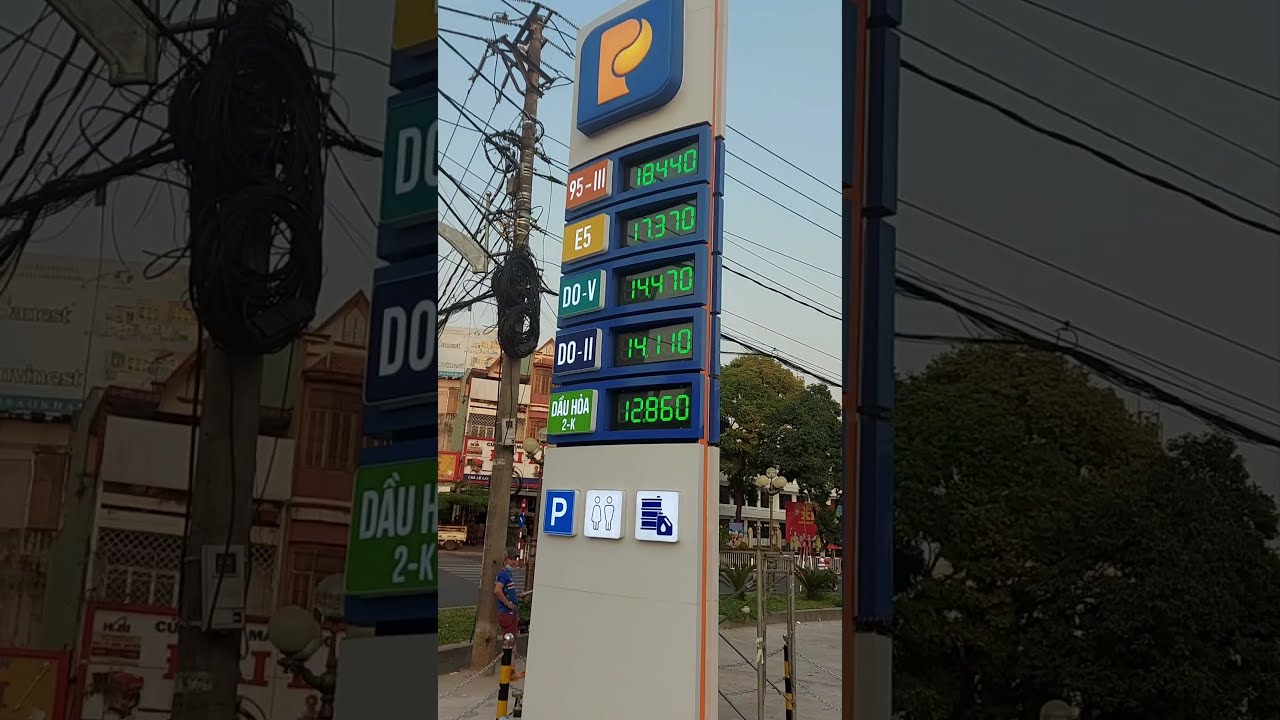 7-segment LED price board updating automatically