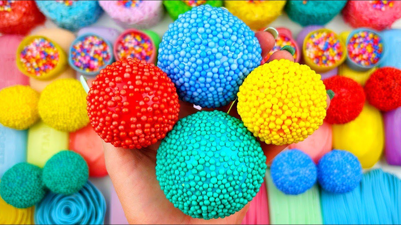 CLOWN PATY★Clay cracking★Soap boxes with starchs★soap plates★Cutting cubes★