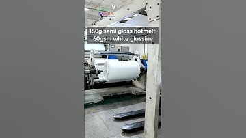 150g semi gloss hotmelt 60gsm white glassine #label #quality #sailing #material #factory #workshop
