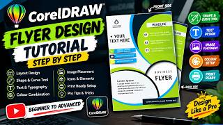 CorelDRAW Flyer Design Tutorial | Professional Business Flyer Design in CorelDRAW | Step by Step