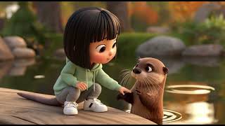 Lila and the Sleepy Otter | 2-Minute Calm Bedtime Story for Kids