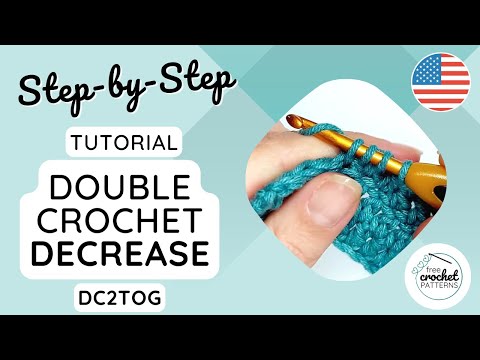 How to Double Crochet Decrease (dc2tog) | Learn to Crochet | free-crochet-patterns