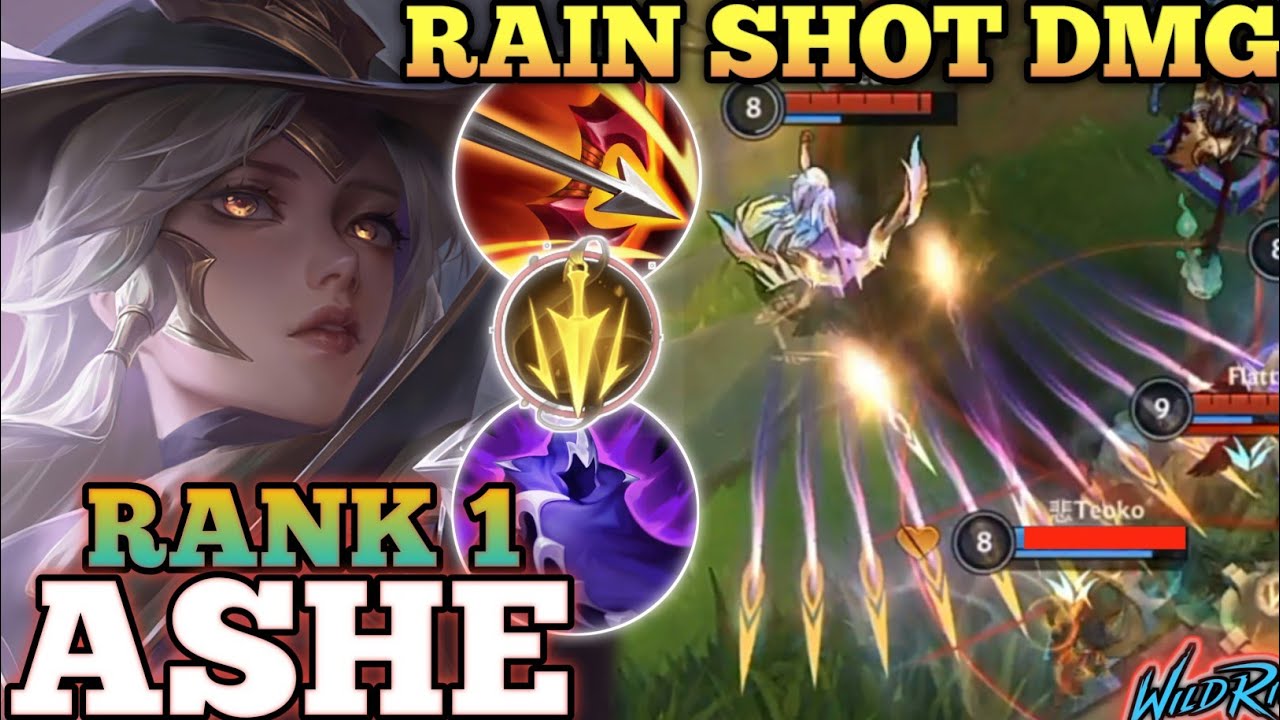 ASHE AMAZING COMEBACK MVP PLAY! BEST META BUILD ABUSE - TOP 1 GLOBAL ...