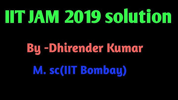 IIT JAM 2019 CALCULUS SOLUTION