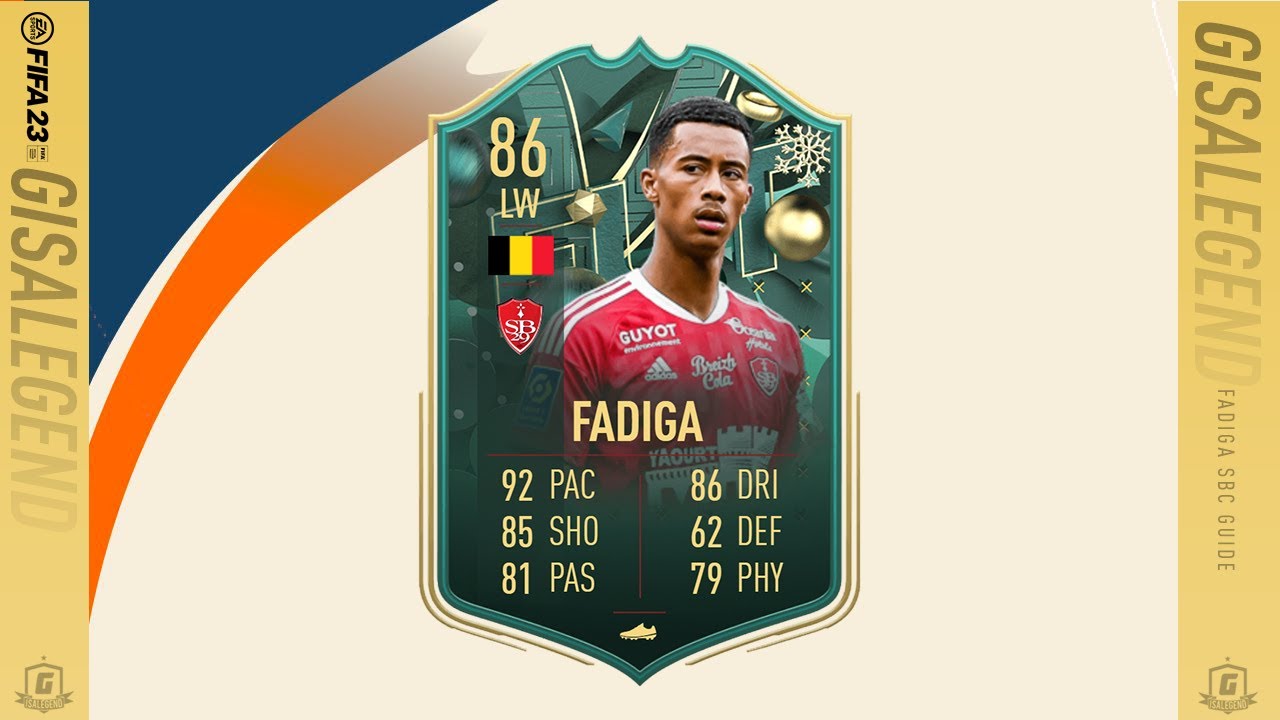 FIFA 23 Winter Wildcards Noah Fadiga SBC Guide – 86 Rated, 15k Spend