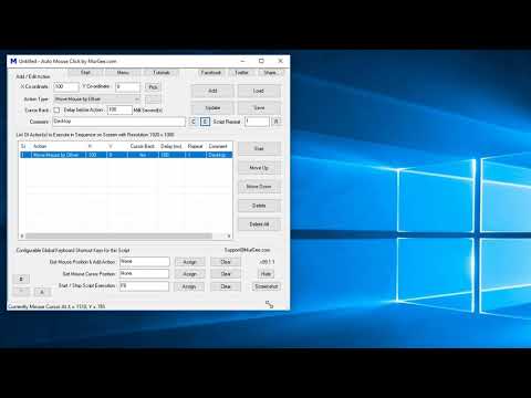 Click Mouse Cursor Relative to Current Mouse Cursor Position