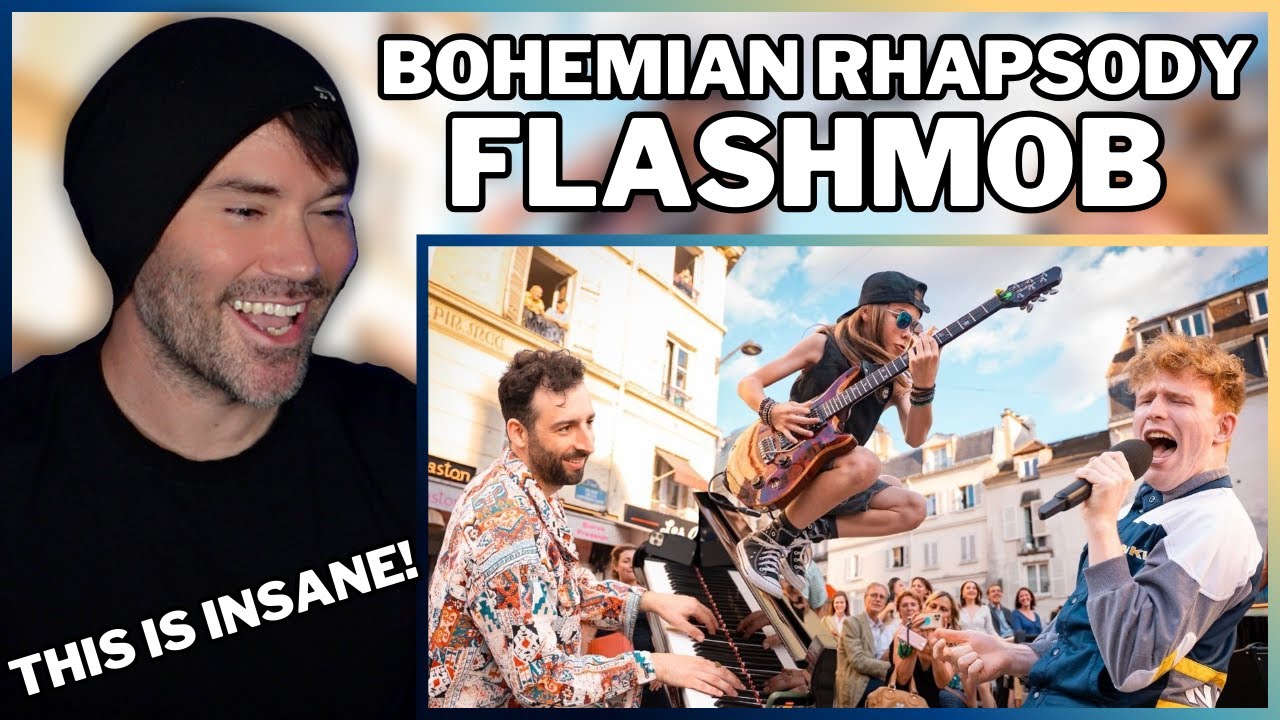 Metal Vocalist First Time Reaction - The most INSANE Bohemian Rhapsody Flashmob you will ever see!!