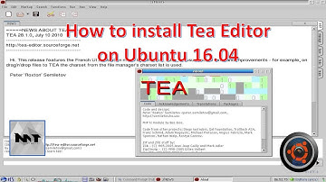 How to install Tea Editor on Ubuntu 16.04