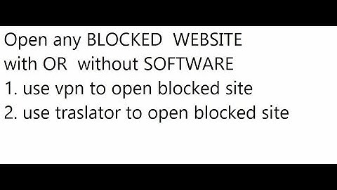 How to Open Blocked website with VPN  or Without | GOOGLE Translator open blocked Sites