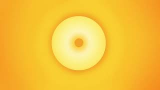 3 Hour Cute Aesthetic Pattern 💖 Donut Halo Glow Yellow Light for Relaxing, TV & Pinterest Vibes (4K) screenshot 5