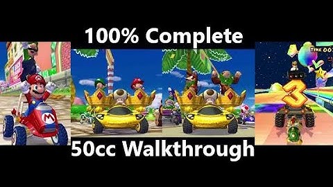 MARIO KART: DOUBLE DASH!! - Complete 100% Longplay With 50cc - Win In All Cups (Walkthrough)