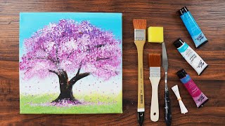 【ソメイヨシノ】アクリル画 F4 風景画 絵画 ソメイヨシノ】アクリル画 F4 風景画 絵画 山 絵画 風景画 川