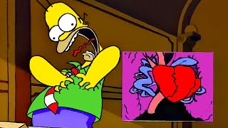 HOMERO SUFR3 UN PARO C4RDI4CO❤‍...... LOS SIMPSON CAPITULOS COMPLETOS