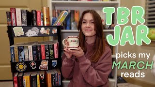 tbr jar picks out my march reads📖🍀