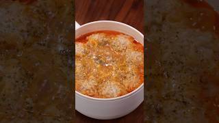 Boiled dumplings stewed in tomato ketchup 🥟🍅