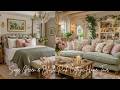 Sage Green &amp; Blush Pink Cottage Home Tour | Shabby Chic Decor, Warm Lighting &amp; Natural Wood Charm